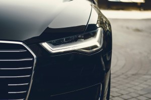 close up of car front bumper